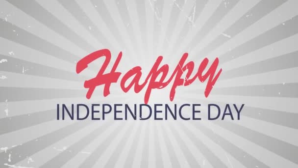 Feliz Día de la Independencia 4 de julio en Estados Unidos. vídeo — Vídeo de stock