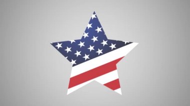 Yıldız Amerikan Simgesi Kanat Hareketi Grafiği