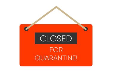 Karantinaya alındı. Karantina tedbirleri hakkında bilgi uyarı işareti