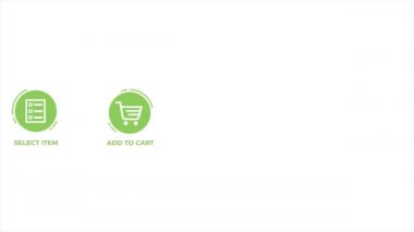 E ticaret ve alışveriş kavramı animasyonu