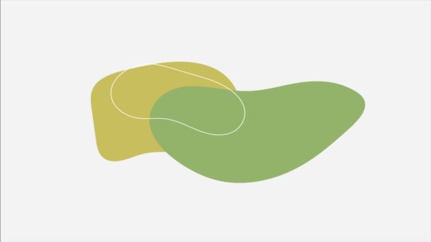 运动绿色最小艺术液体背景 — 图库视频影像