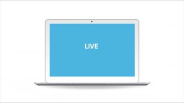 Canlı giyim konsepti, dizüstü bilgisayar yok. İş konsepti olarak kullanılabilir. 4k Canlandırılmış