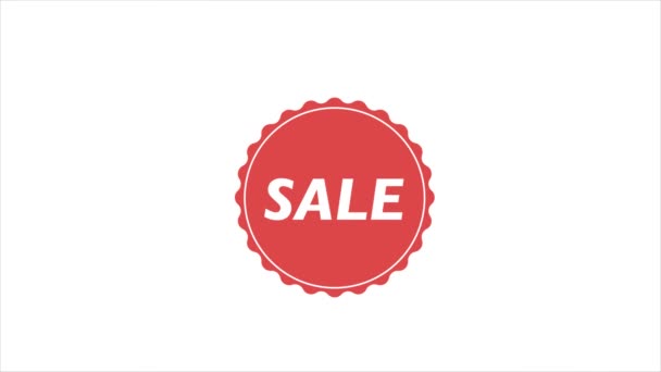 SALE campaign price tag for discount clearance. Hot Price animated banner. Sale promo banner special offer. — Stock Video