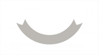 Kurdele etiketli klasik kart. Video animasyonu. Satış kağıdı çıkartması. İndirim etiketi. 