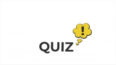 Web tasarımı için test zamanı videosu. Sınav sembolü. Canlandırılmış poster