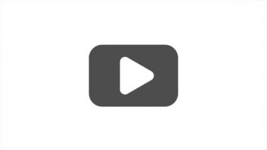 Medya oynatıcısı için video işareti. Canlandırılmış simge tasarımı. Şablon tasarımı.