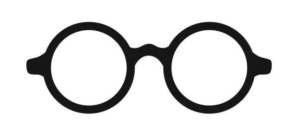 Icono de gafas retro ojo aislado en blanco. Ilustración vectorial — Vector de stock