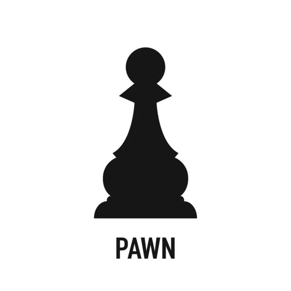 Ícone de esboço de peão de xadrez. sinal de estilo linear para conceito móvel e web design. ícone da peça de xadrez. —  Vetores de Stock