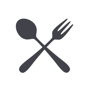 Restoran çatal ve kaşığı. Vektör deposu