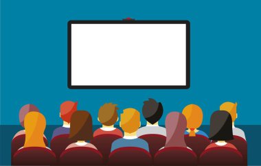 Toplantı odasındaki ekiple görüntülü konferans görüşmesi yapan iş adamları. Telekonferans