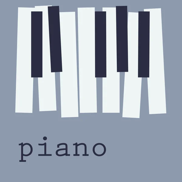 Pianotangenter bakgrund — Stock vektor