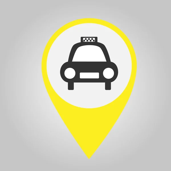 Pointeur de taxi jaune — Image vectorielle