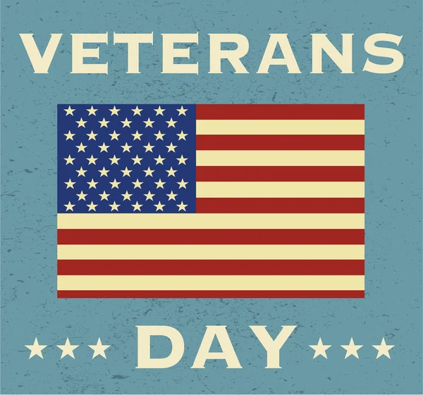 Journée des anciens combattants aux États-Unis . — Image vectorielle