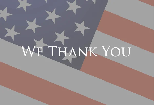Wir danken euch Veteranen. — Stockvektor