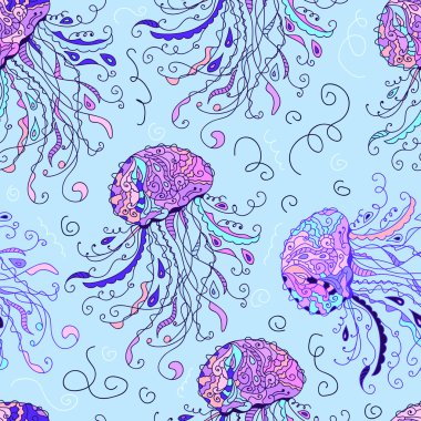 Denizanası ile kusursuz desen