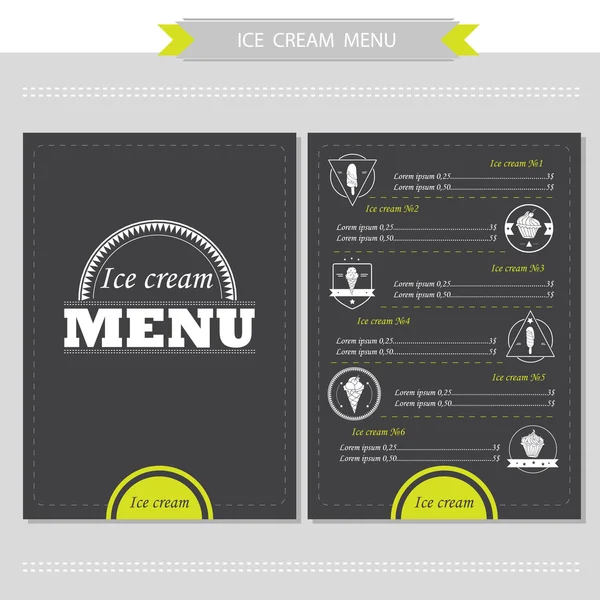 Menu for restaurant, cafe, bar, coffeehouse — Stock Vector