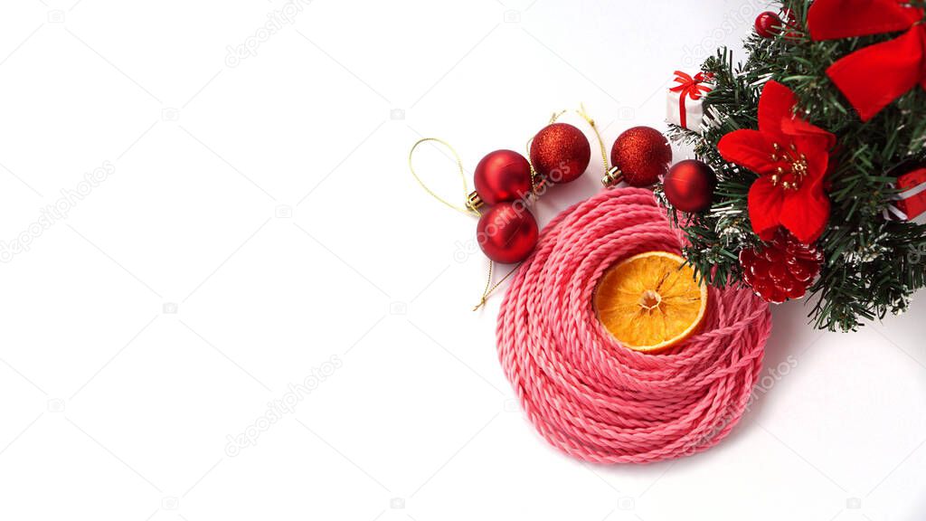 Synthetic pink kanekalon braids - Christmas photo
