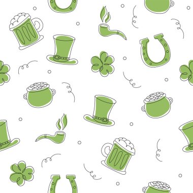 Beyaz üzerine elle çizilmiş kusursuz desen