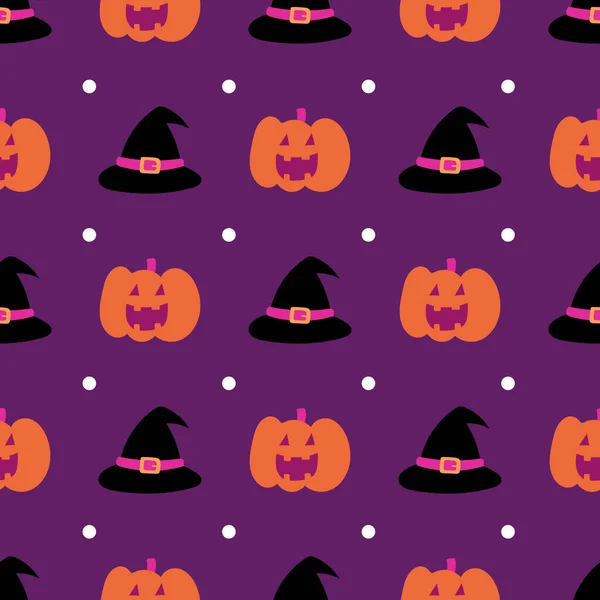 Feliz Halloween Sin Costuras Patrón Fondo Patrón Halloween Abstracto Para — Vector de stock