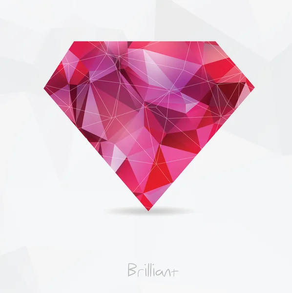 Cartoon Vector Pink Gems Diamonds Icons Stock Vector (Royalty Free)  444887014