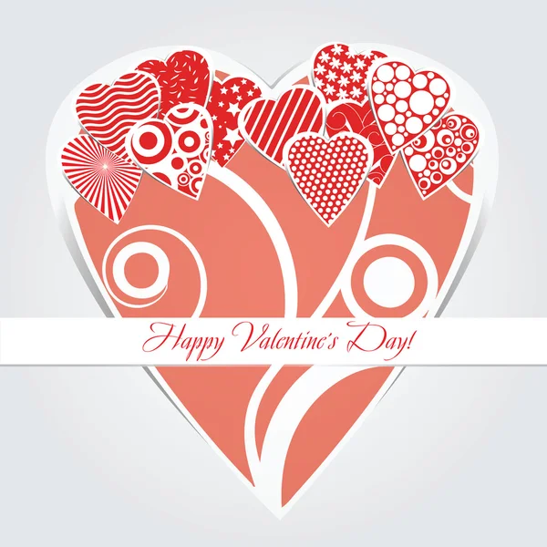 Card for Valentines day — Stock Vector