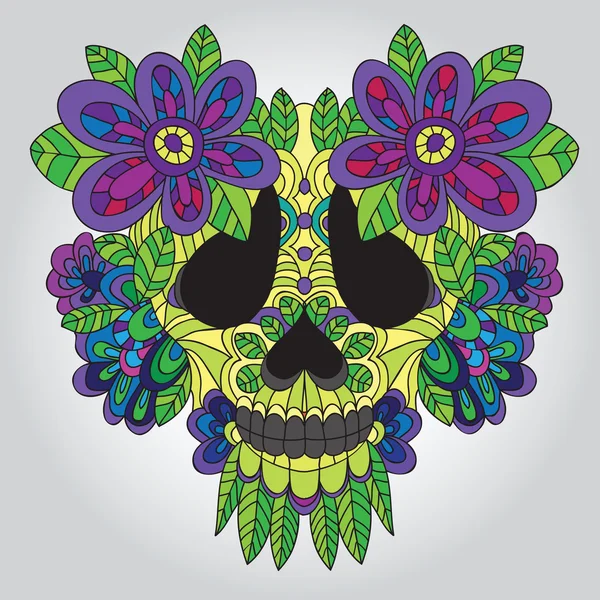 Calavera muerta — Vector de stock