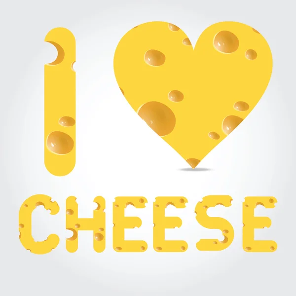 Ilustração vetorial com queijo —  Vetores de Stock