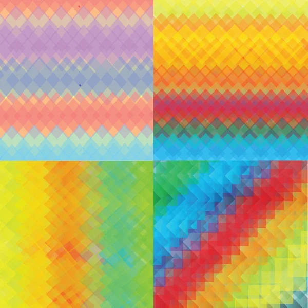 Ensemble de décors géométriques abstraits — Image vectorielle
