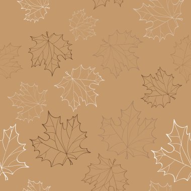 Sonbahar yapraklı pürüzsüz desen 