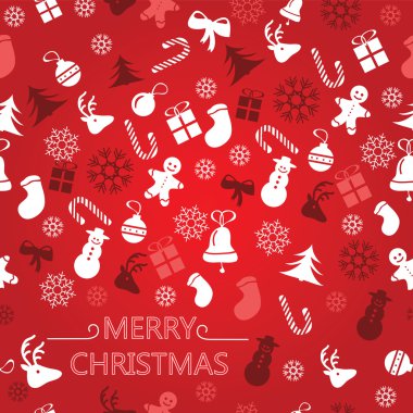 Christmas background, seamless tiling, great choice for wrapping paper pattern clipart