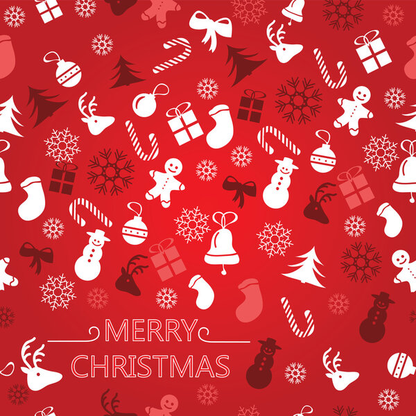 Christmas background, seamless tiling, great choice for wrapping paper pattern