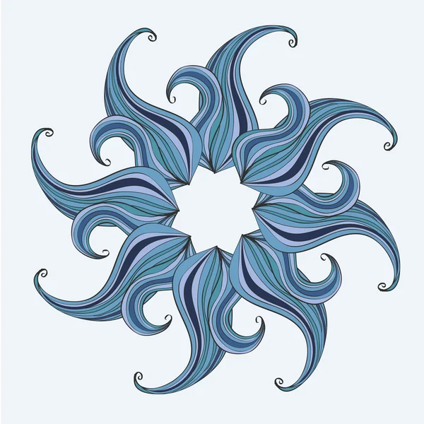 Design Mandala. Concetto di immagine per scheda o design — Vettoriale Stock