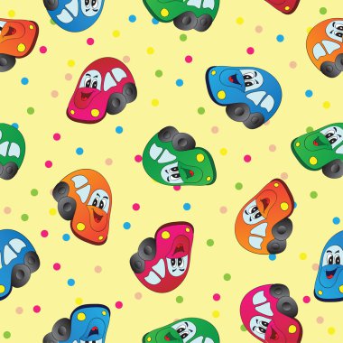 Erkek bebek için kusursuz oyuncak araba arka planı