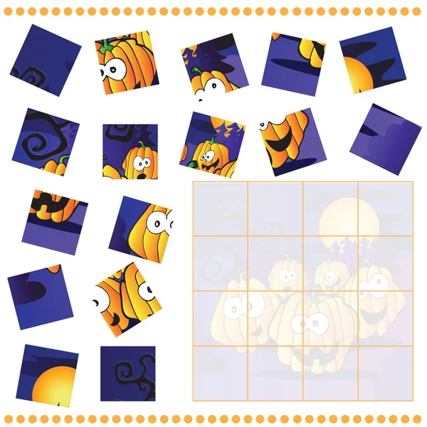 Jigsaw Puzzle игра для детей — стоковый вектор