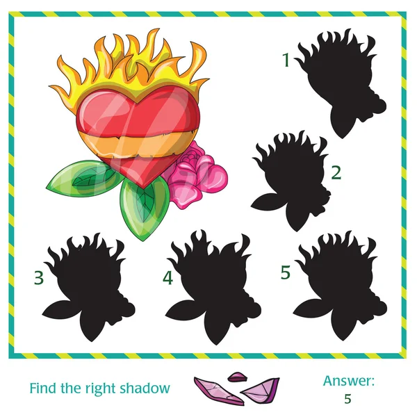 Find the shadow of pictures — Stock Vector