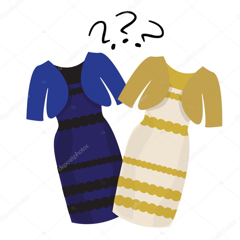 Puzzle what color of dress white and  gold or black blue