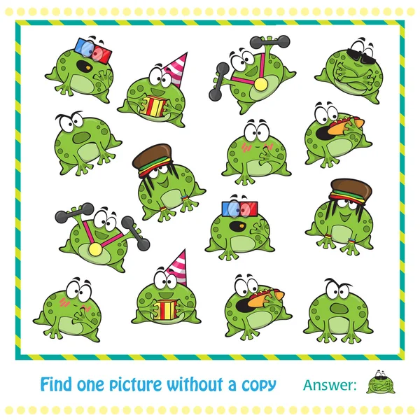 Emocional ranas lindas — Vector de stock