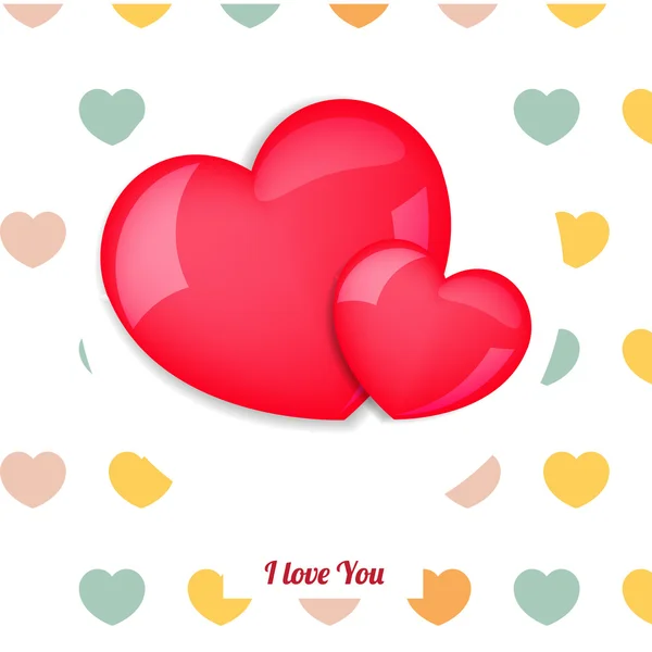 Corazón de San Valentín. Ilustración vectorial — Vector de stock