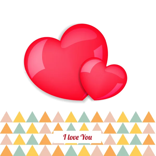 Valentines heart. Vector illustration — Stock Vector
