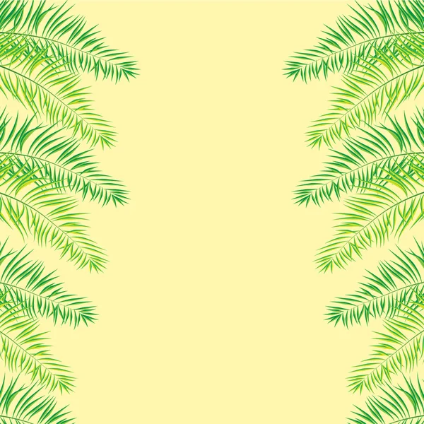 Illustration vectorielle d'un fond naturel avec des palmiers — Image vectorielle