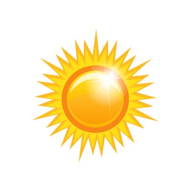 soyut bir güneş vektör çizim