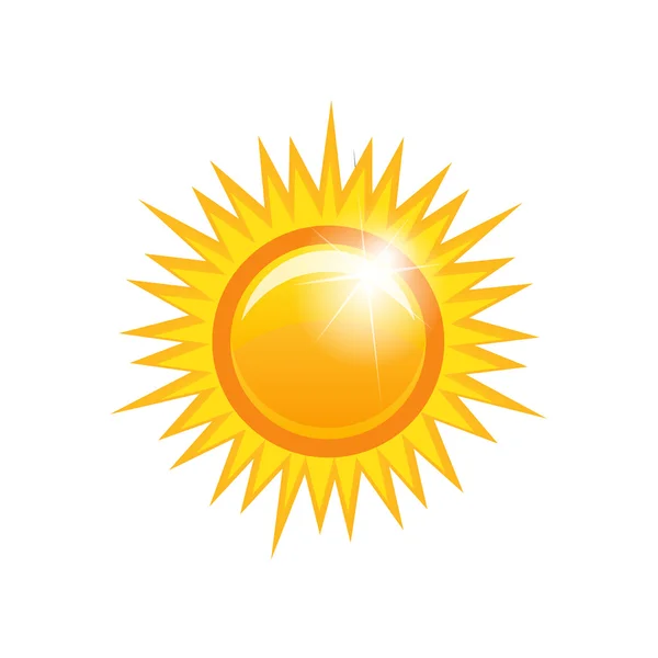 Vectorillustratie van een abstracte zon — Stockfoto
