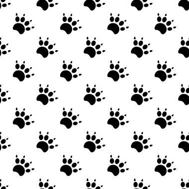 kedi Tekstil desen izler. vektör sorunsuz.