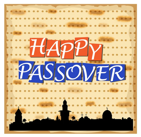 Vector illustration for Happy Passover — Stock Vector