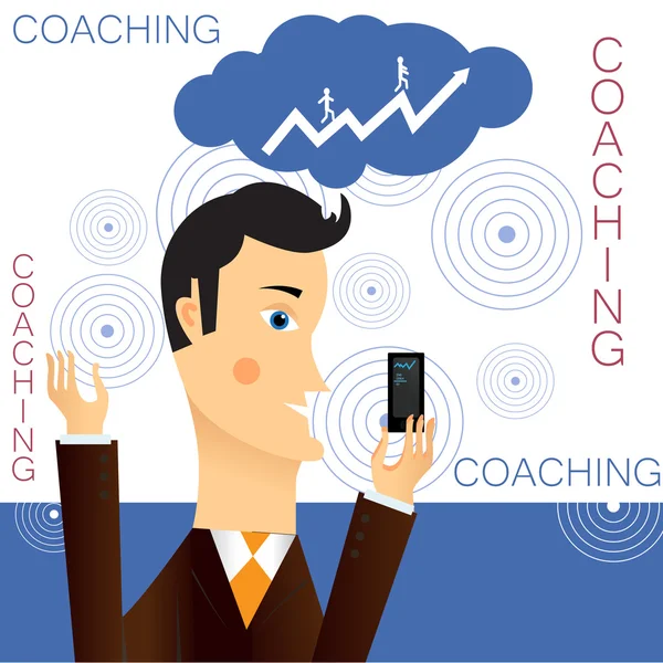 Бізнес-тренер, тренер — стоковий вектор