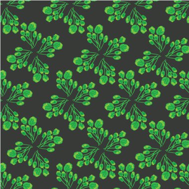 Dikişsiz yaprağı deseni.