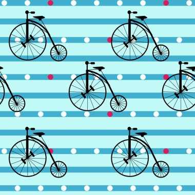 Retro bisiklet ile sorunsuz arka plan