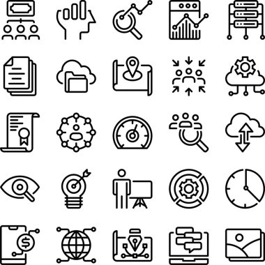 seo 'nun vektör simgelerinin kümesi