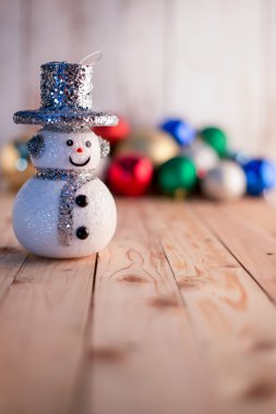 Noel arka plan kavramı ile dekorasyon öğeleri