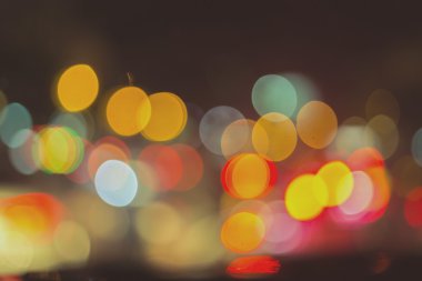 Şehir gece lambası bulanıklık bokeh